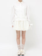 merry jenny｜Ribbon Patch Blouse