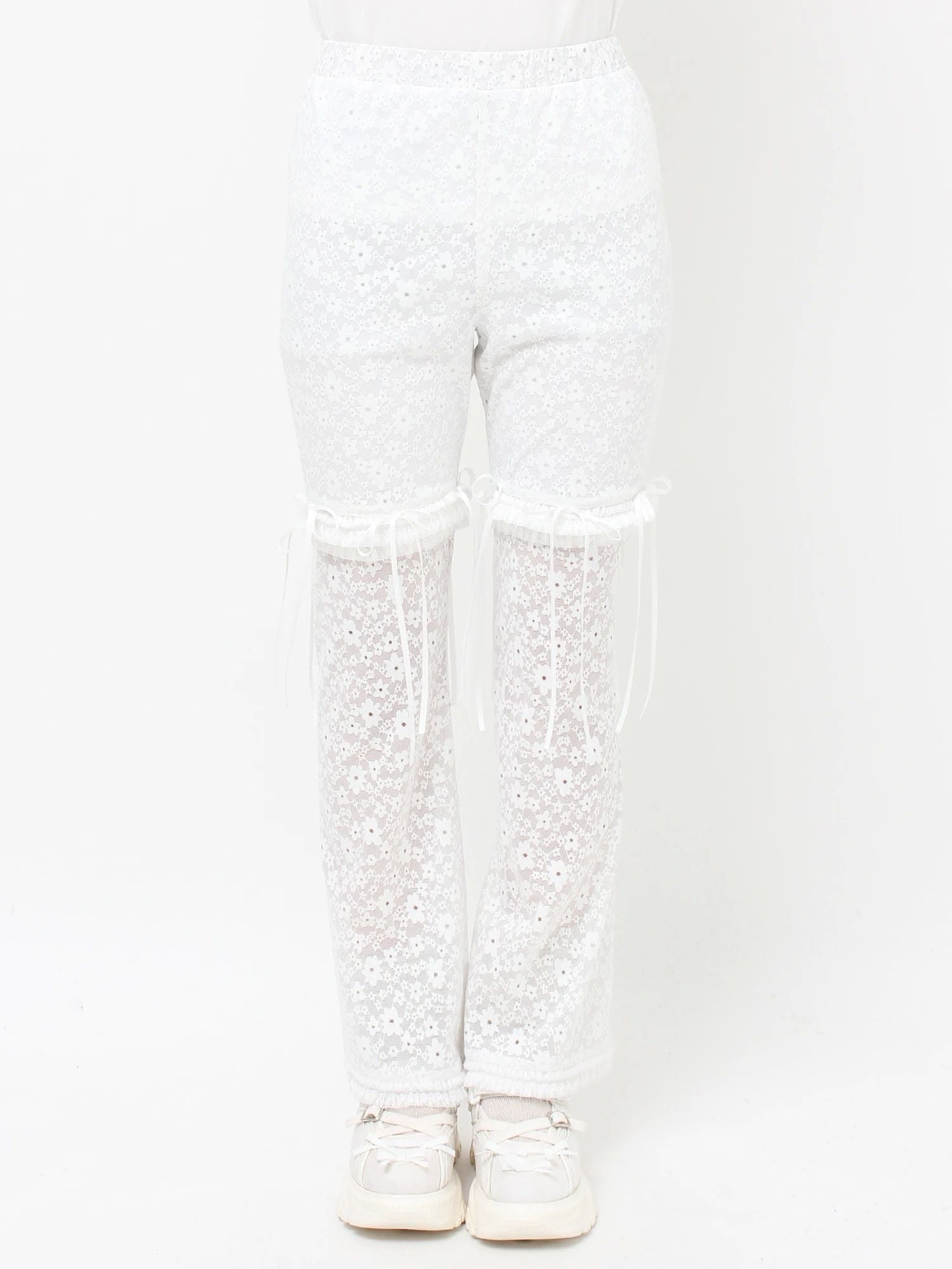 merry jenny｜[2way] Lace Biker Leggings Pants