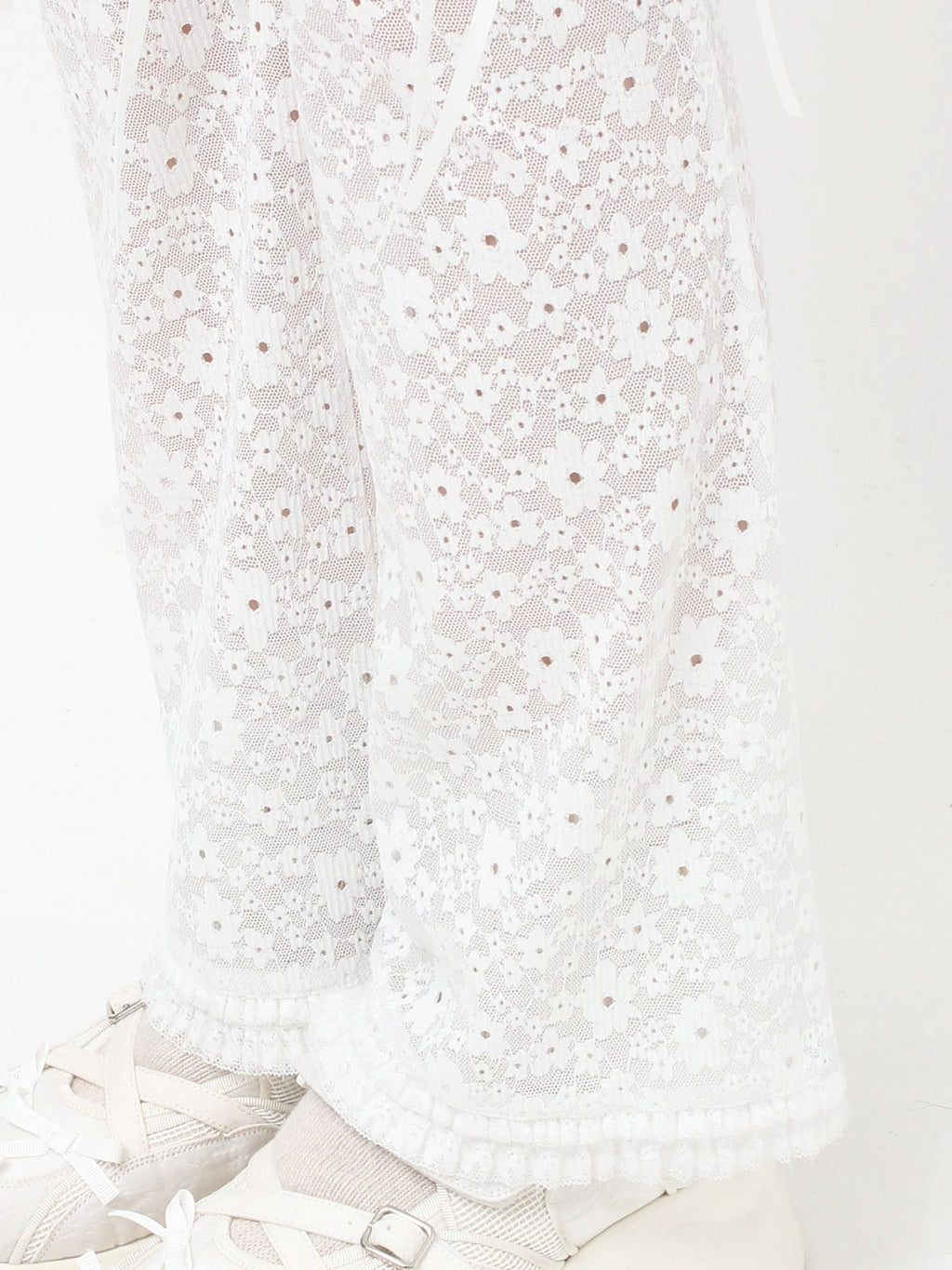 merry jenny｜[2way] Lace Biker Leggings Pants