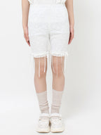 merry jenny｜[2way] Lace Biker Leggings Pants
