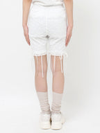 merry jenny｜[2way] Lace Biker Leggings Pants