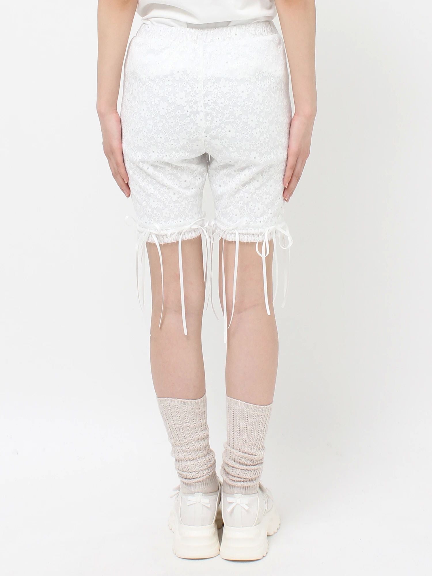 merry jenny｜[2way] Lace Biker Leggings Pants