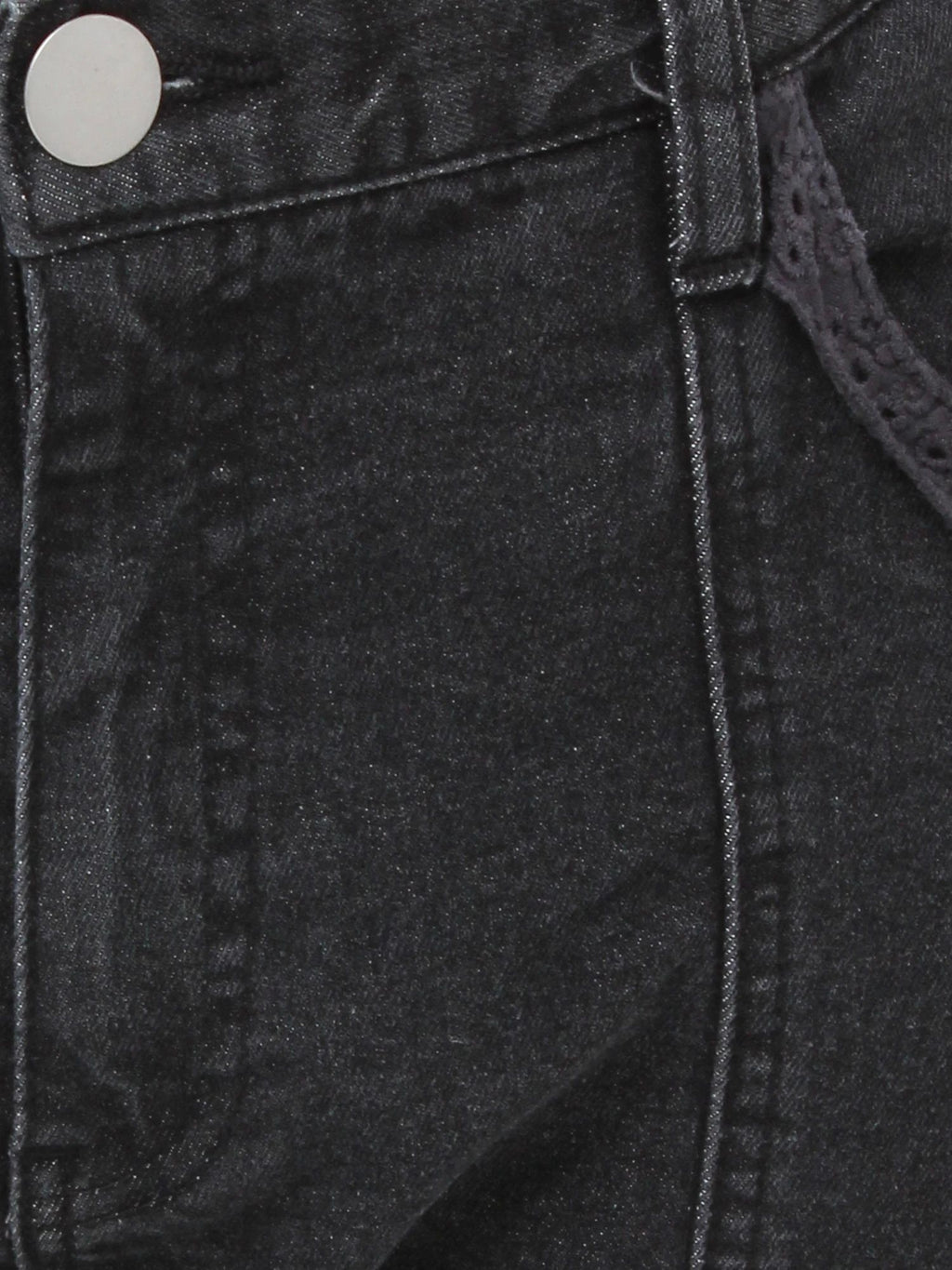 merry jenny｜ribbon slim flare denim pants