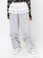 merry jenny｜Satin Frill Wide Pants