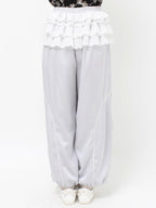 merry jenny｜Satin Frill Wide Pants