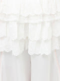 merry jenny｜Satin Frill Wide Pants