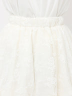 merry jenny｜Lace Balloon Mini Skirt