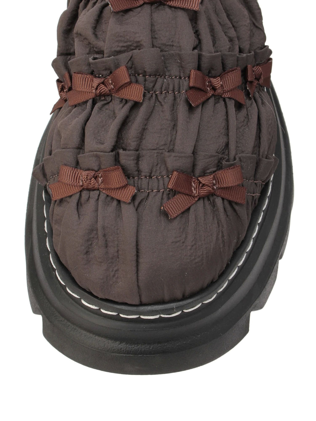 merry jenny｜Puffer ribbon sabot