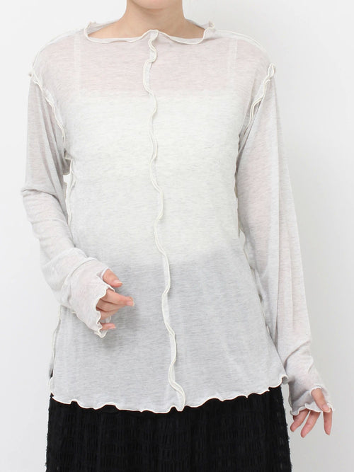 merry jenny｜Airy Color Mellow Cut Top
