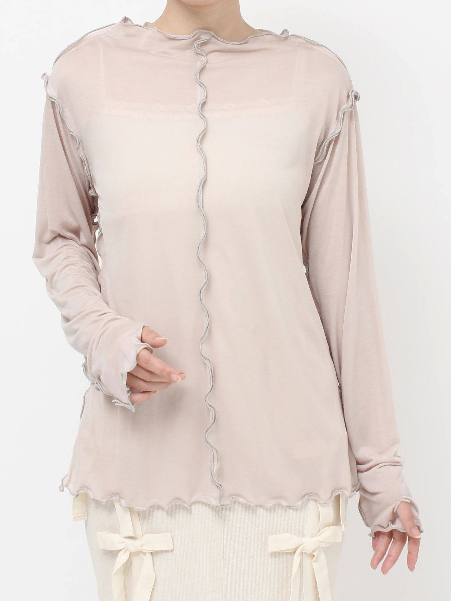 merry jenny｜Airy Color Mellow Cut Top