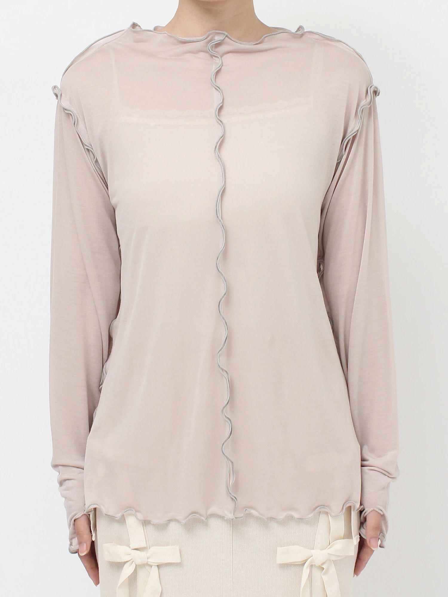 merry jenny｜Airy Color Mellow Cut Top
