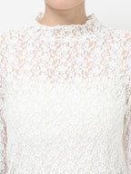 merry jenny｜Flower Lace Top