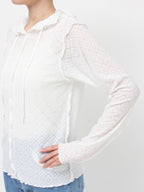 merry jenny｜Hooded Lace Top