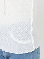 merry jenny｜Hooded Lace Top