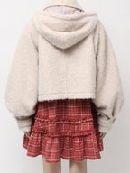 merry jenny｜Milk Shaggy Duffle Coat