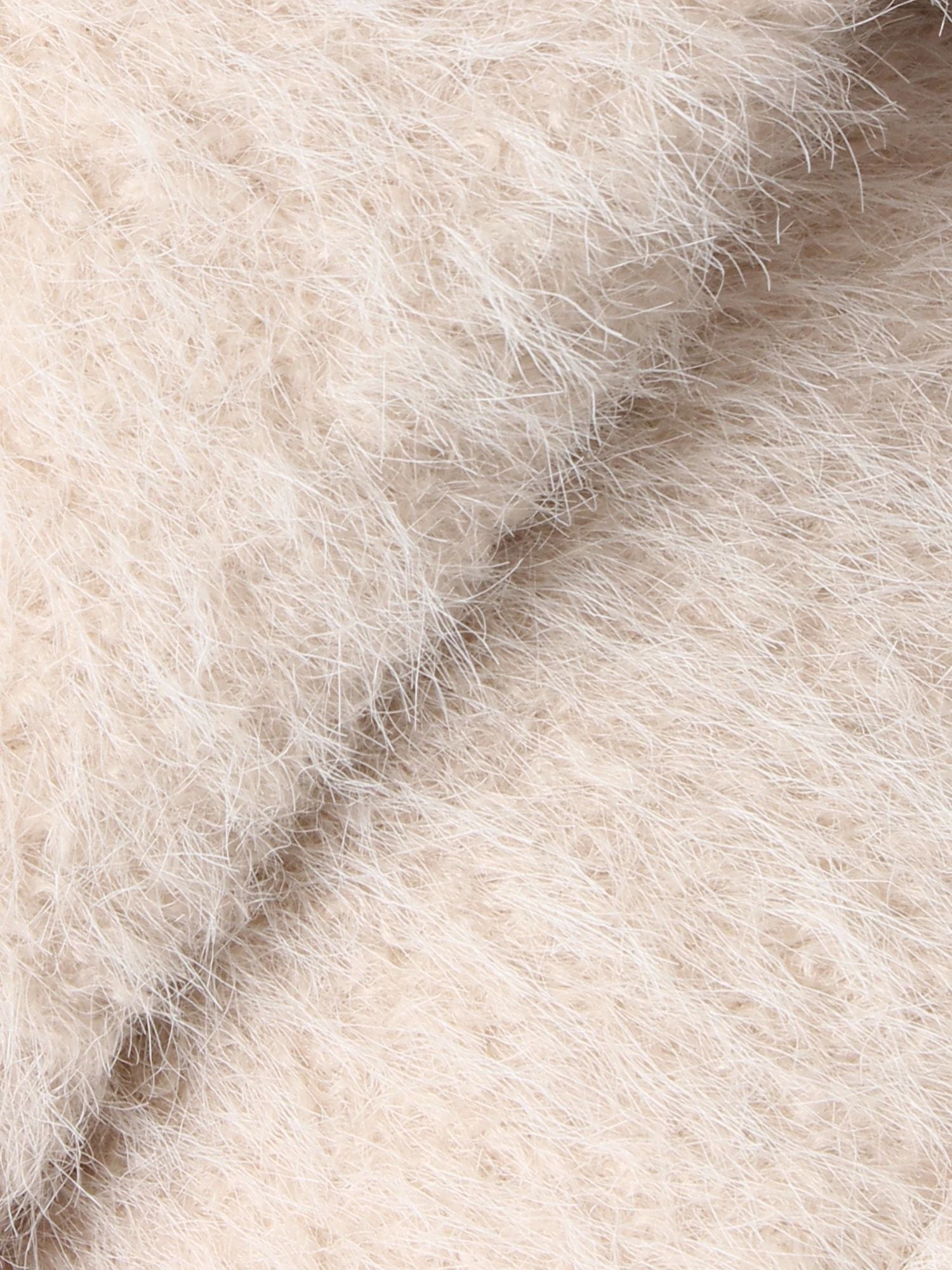 merry jenny｜Milk Shaggy Duffle Coat