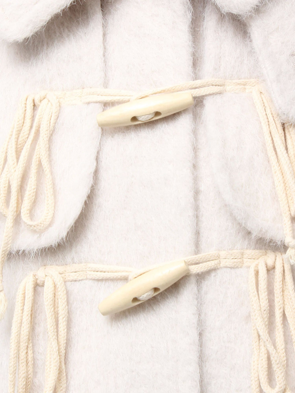 merry jenny｜Milk Shaggy Duffle Coat