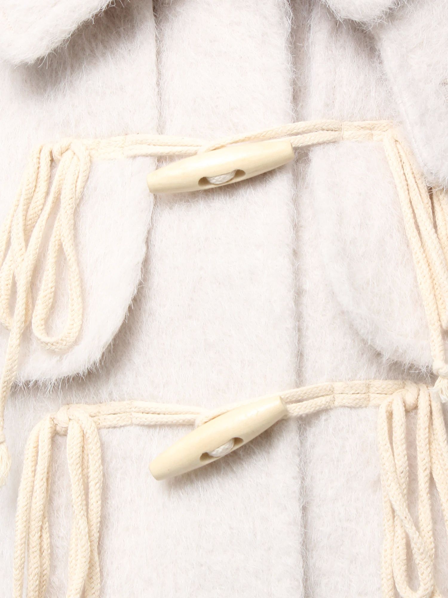 merry jenny｜Milk Shaggy Duffle Coat