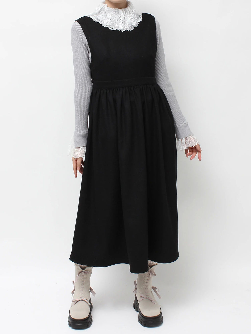 merry jenny｜Back Ribbon Dress