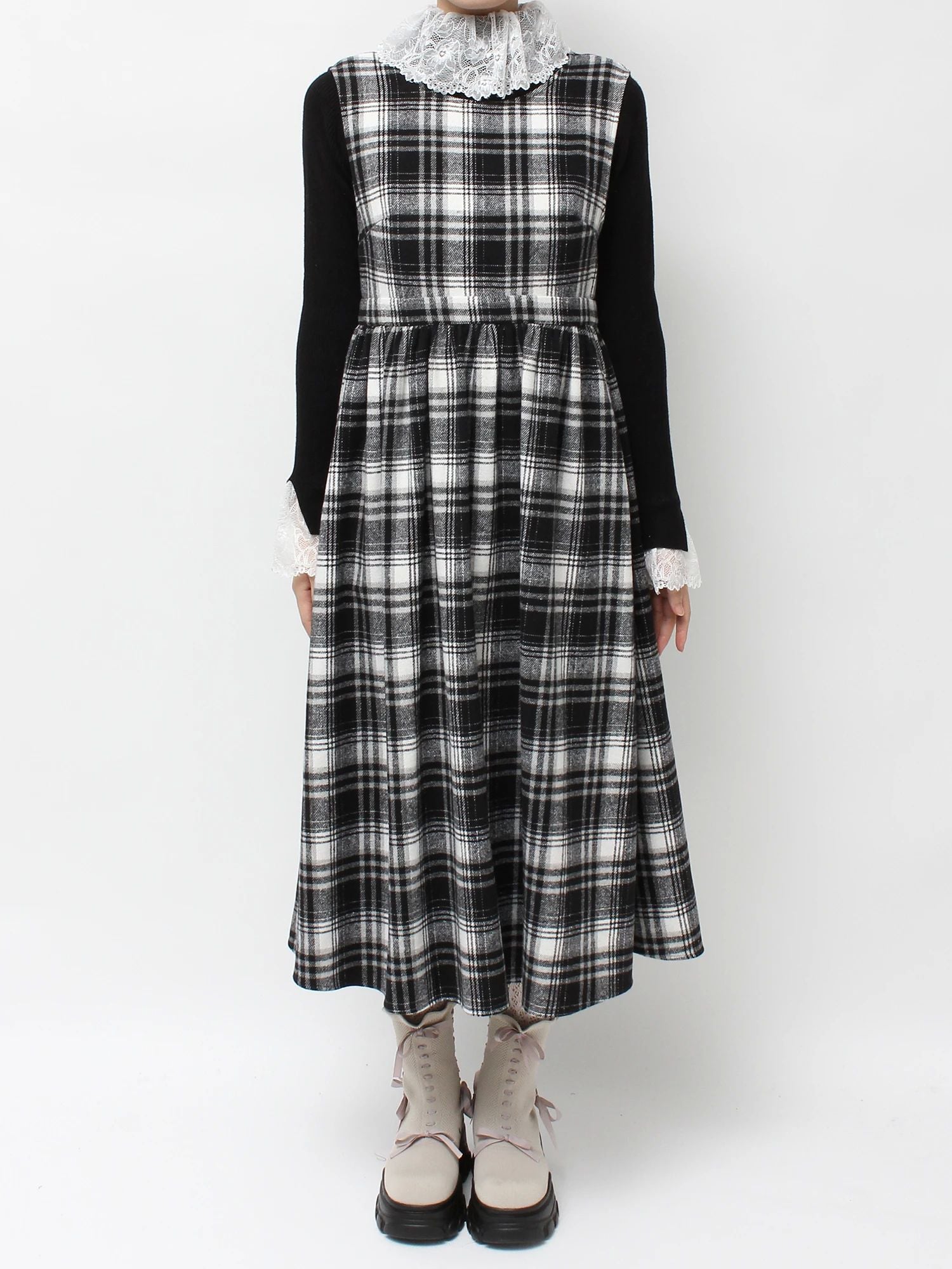 merry jenny｜Back Ribbon Dress
