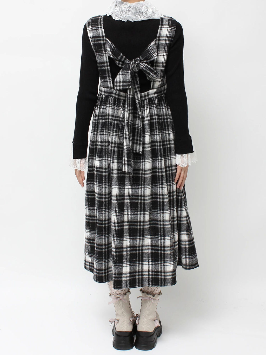 merry jenny｜Back Ribbon Dress