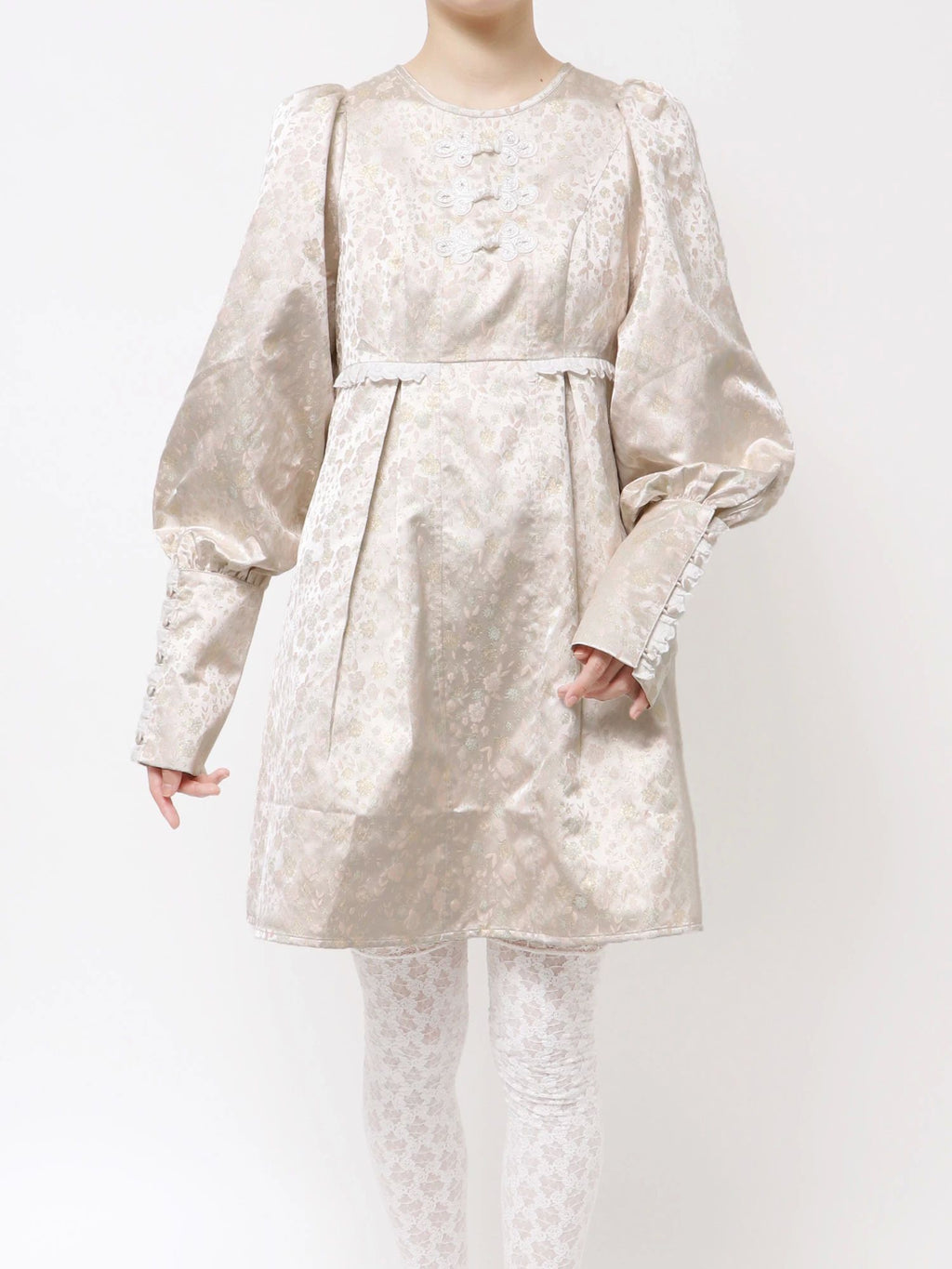 merry jenny｜Pastel Jacquard Mini Dress