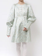 merry jenny｜Pastel Jacquard Mini Dress
