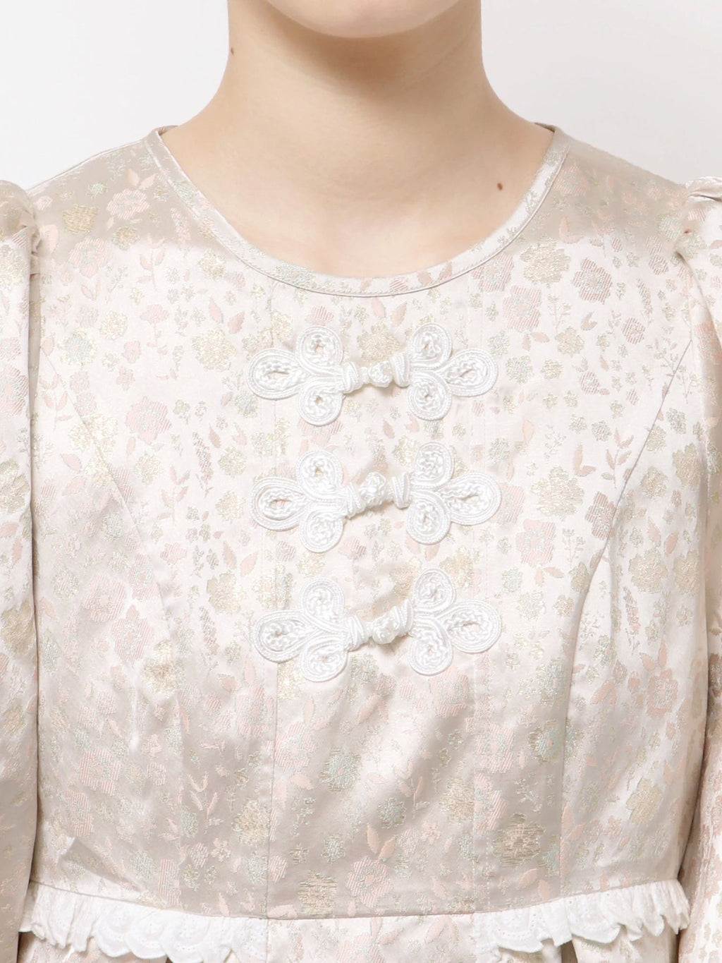 merry jenny｜Pastel Jacquard Mini Dress