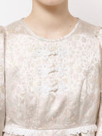 merry jenny｜Pastel Jacquard Mini Dress
