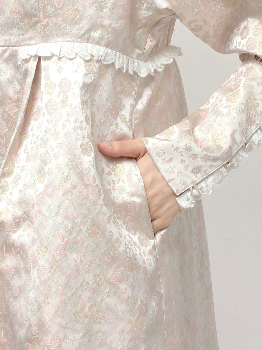 merry jenny｜Pastel Jacquard Mini Dress
