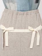 merry jenny｜Ribbon Ribbon Rib Long Skirt