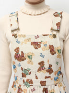 merry jenny｜Bear And Bear Jacquard Jumper Dress