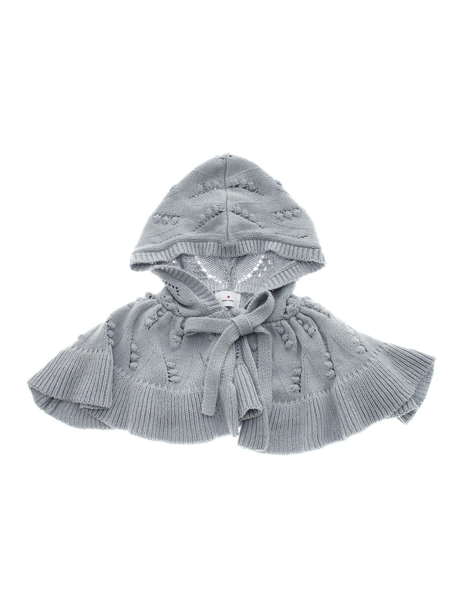 merry jenny｜Cape Collar Knit Hoodie
