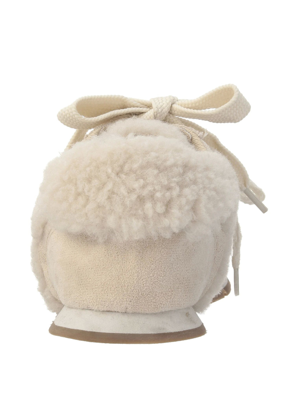 merry jenny｜Double Ribbon Faux Fur Sneakers