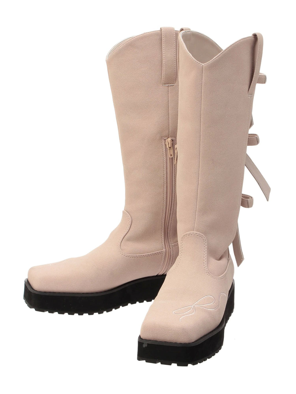 merry jenny｜Sweet Ribbon Western Boots