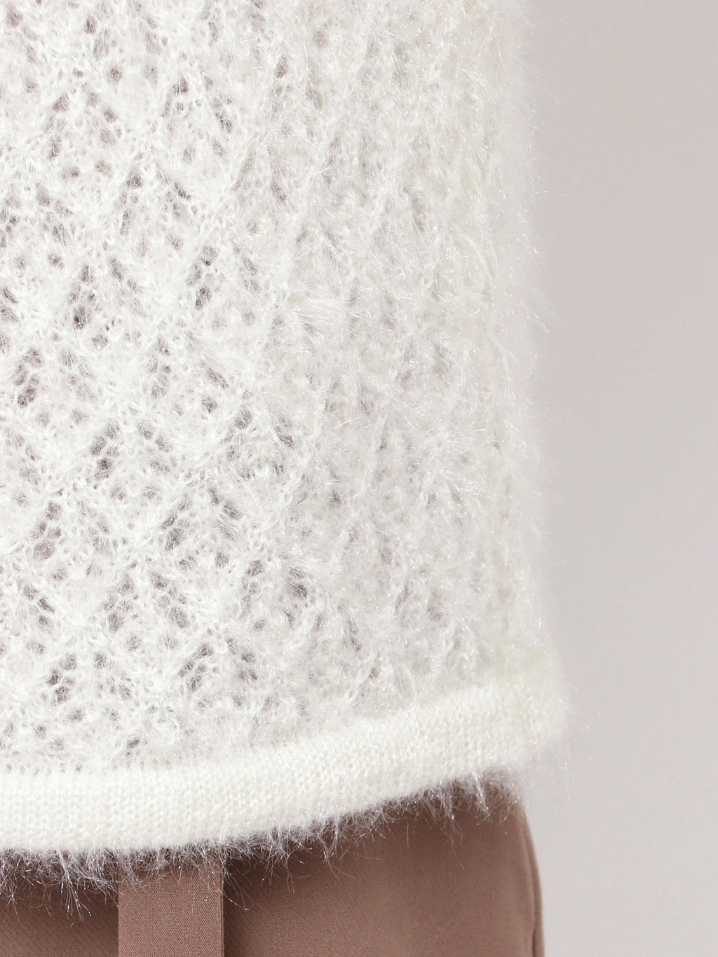 merry jenny｜Rabbit lace knit top