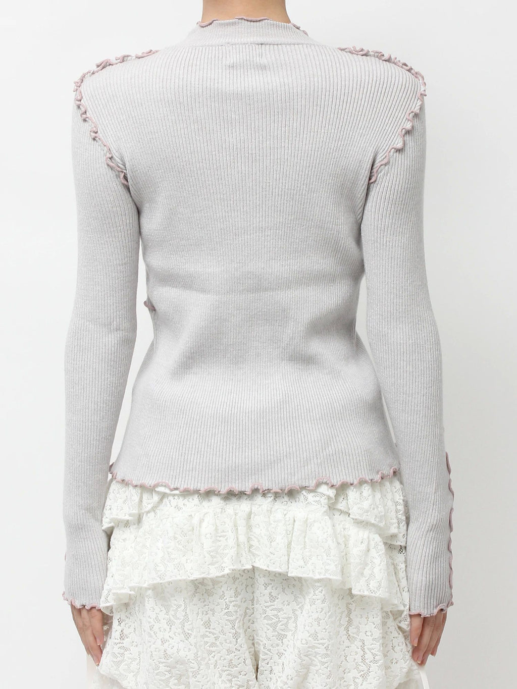 merry jenny｜Mellow Rib Knit Top
