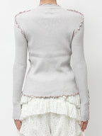 merry jenny｜Mellow Rib Knit Top