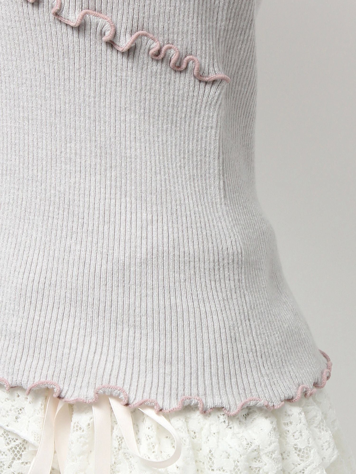merry jenny｜Mellow Rib Knit Top