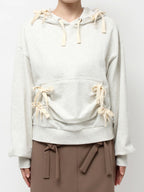 merry jenny｜Ribbon ribbon hoodie