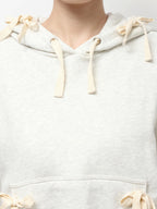 merry jenny｜Ribbon ribbon hoodie