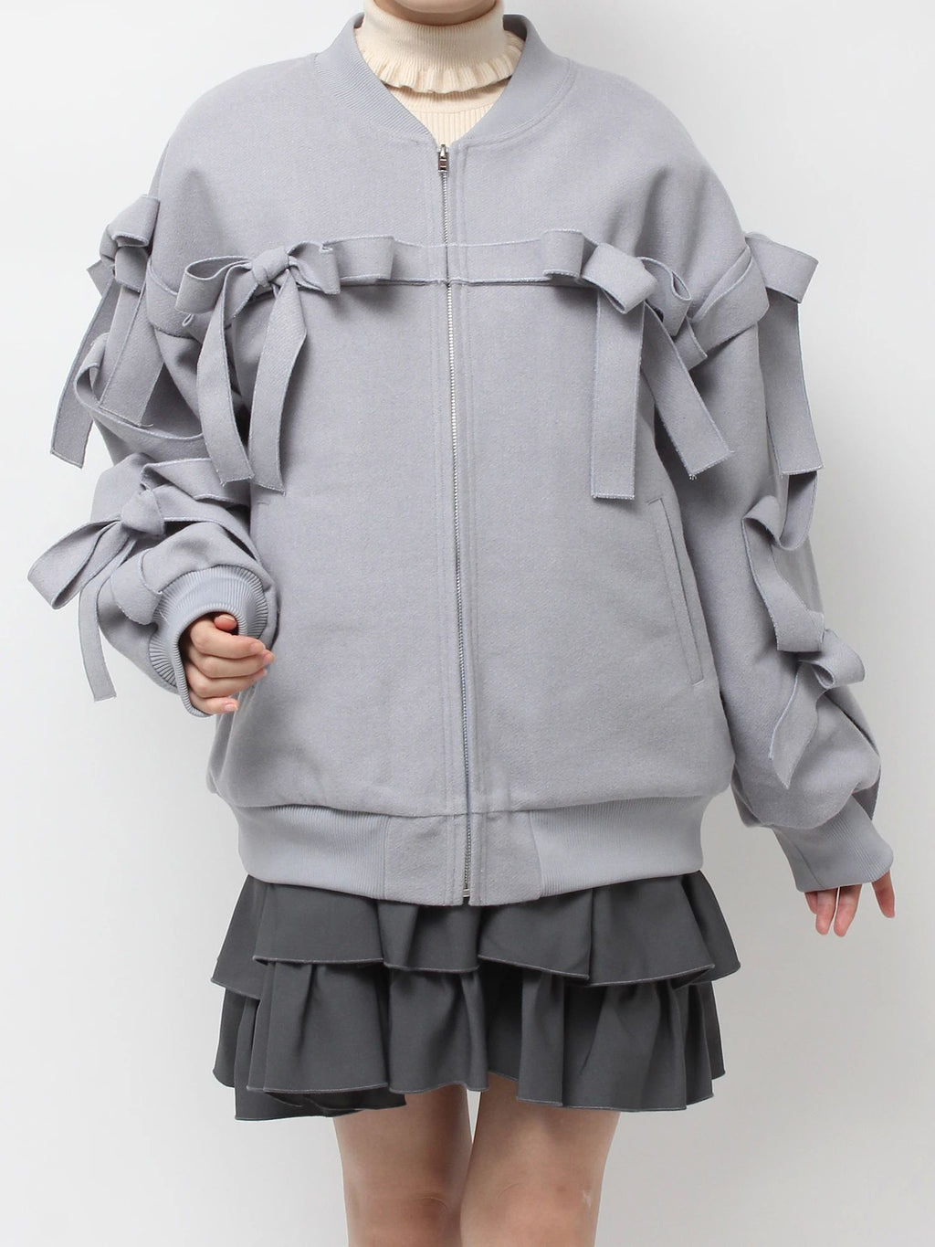 merry jenny｜Ribbon ribbon blouson