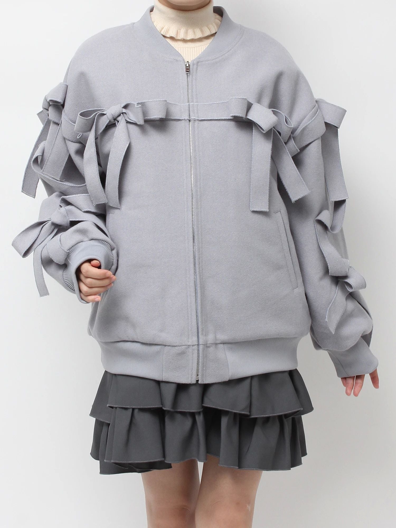 merry jenny｜Ribbon ribbon blouson