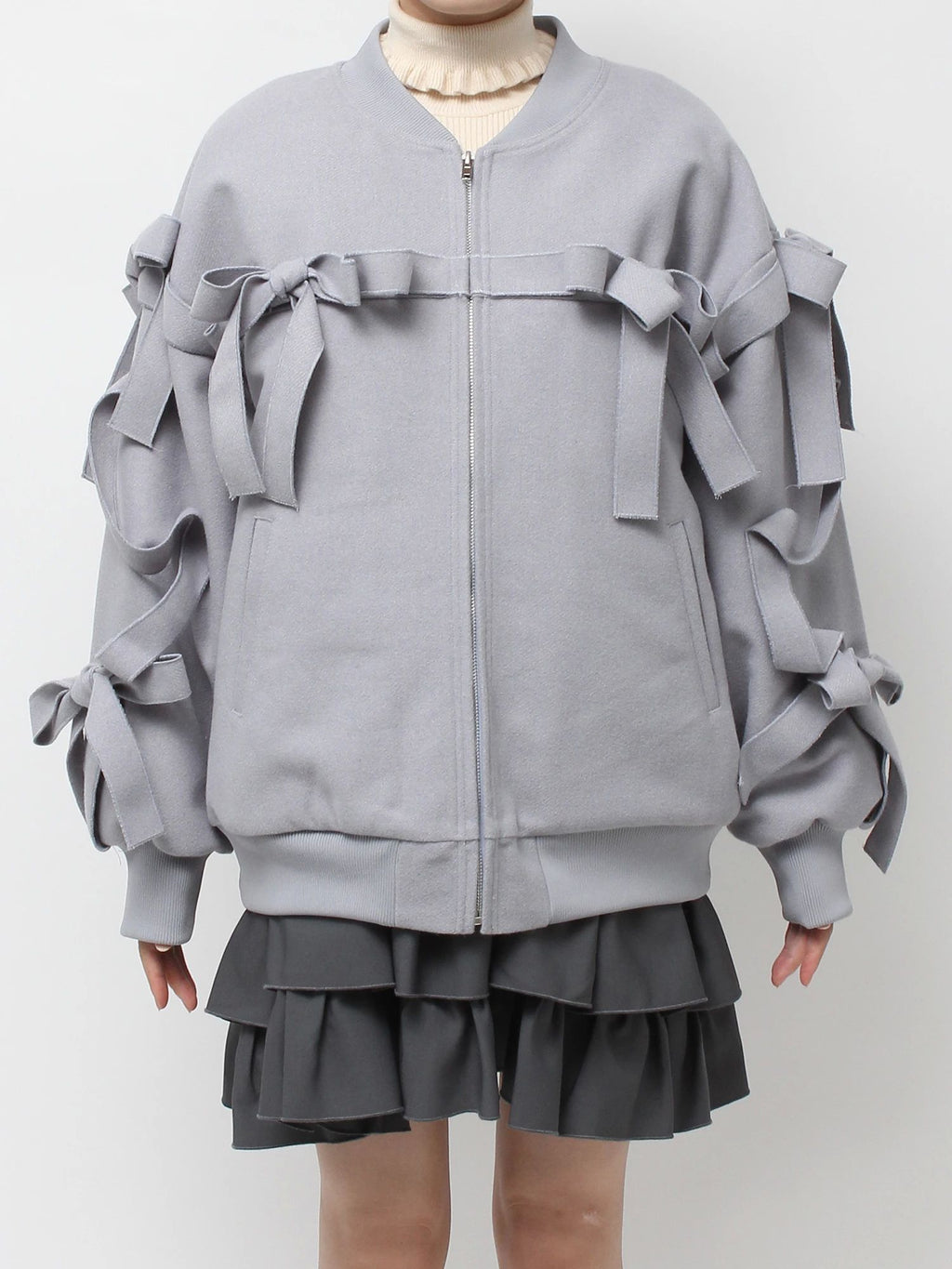 merry jenny｜Ribbon ribbon blouson