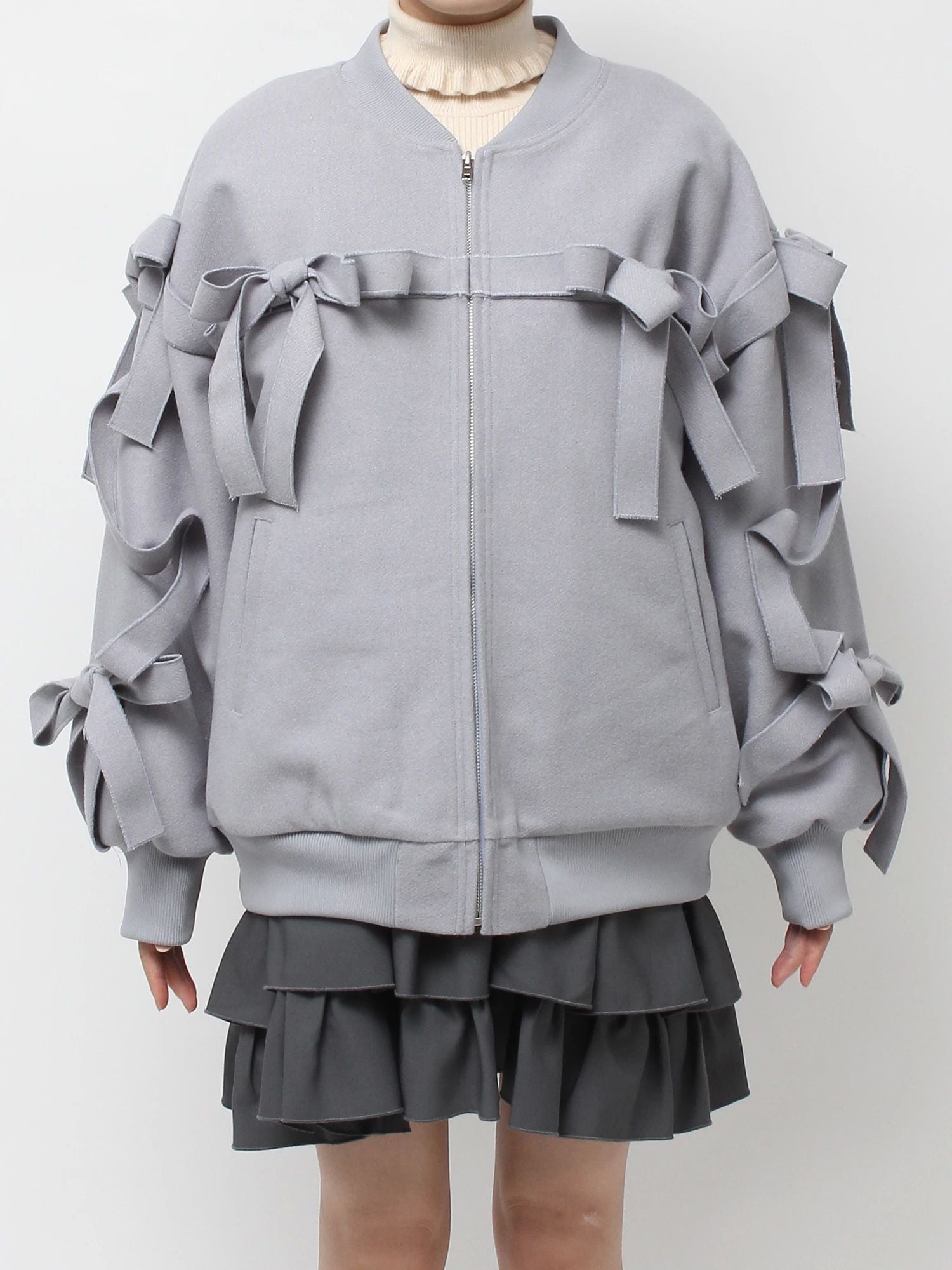 merry jenny｜Ribbon ribbon blouson