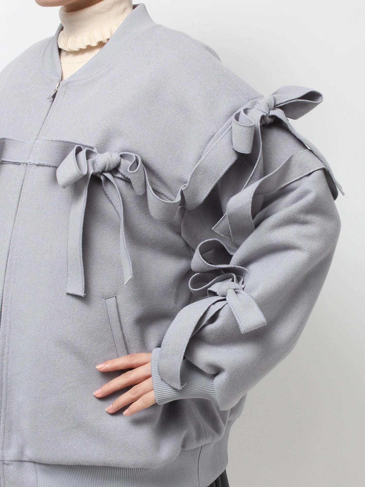 merry jenny｜Ribbon ribbon blouson