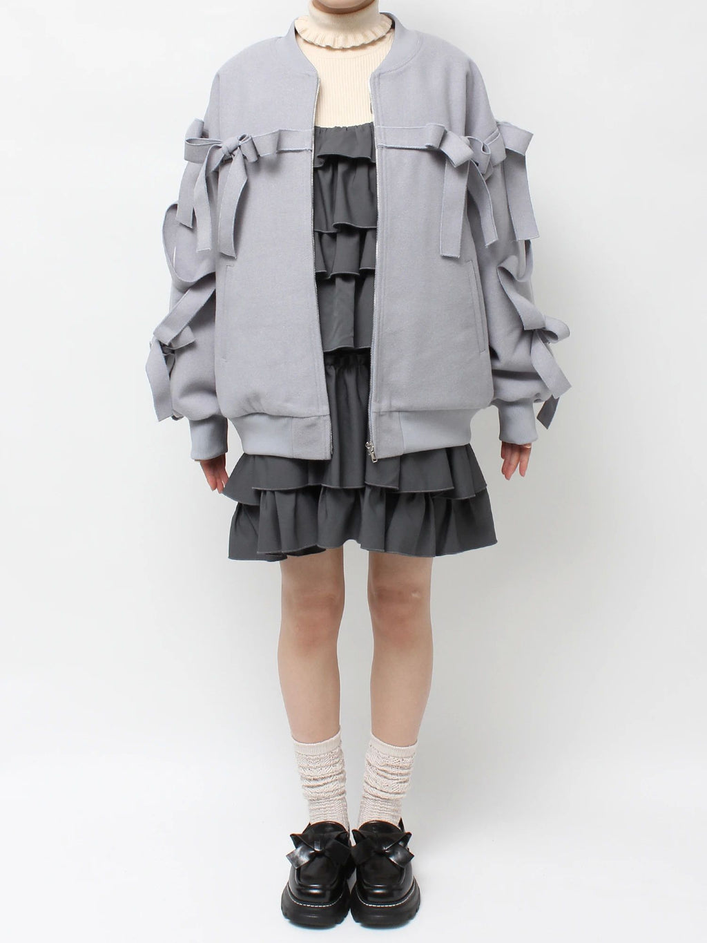 merry jenny｜Ribbon ribbon blouson