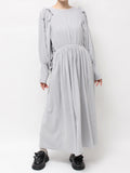 merry jenny｜Gathered fleece dress