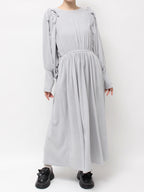 merry jenny｜Gathered fleece dress
