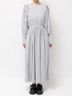 merry jenny｜Gathered fleece dress